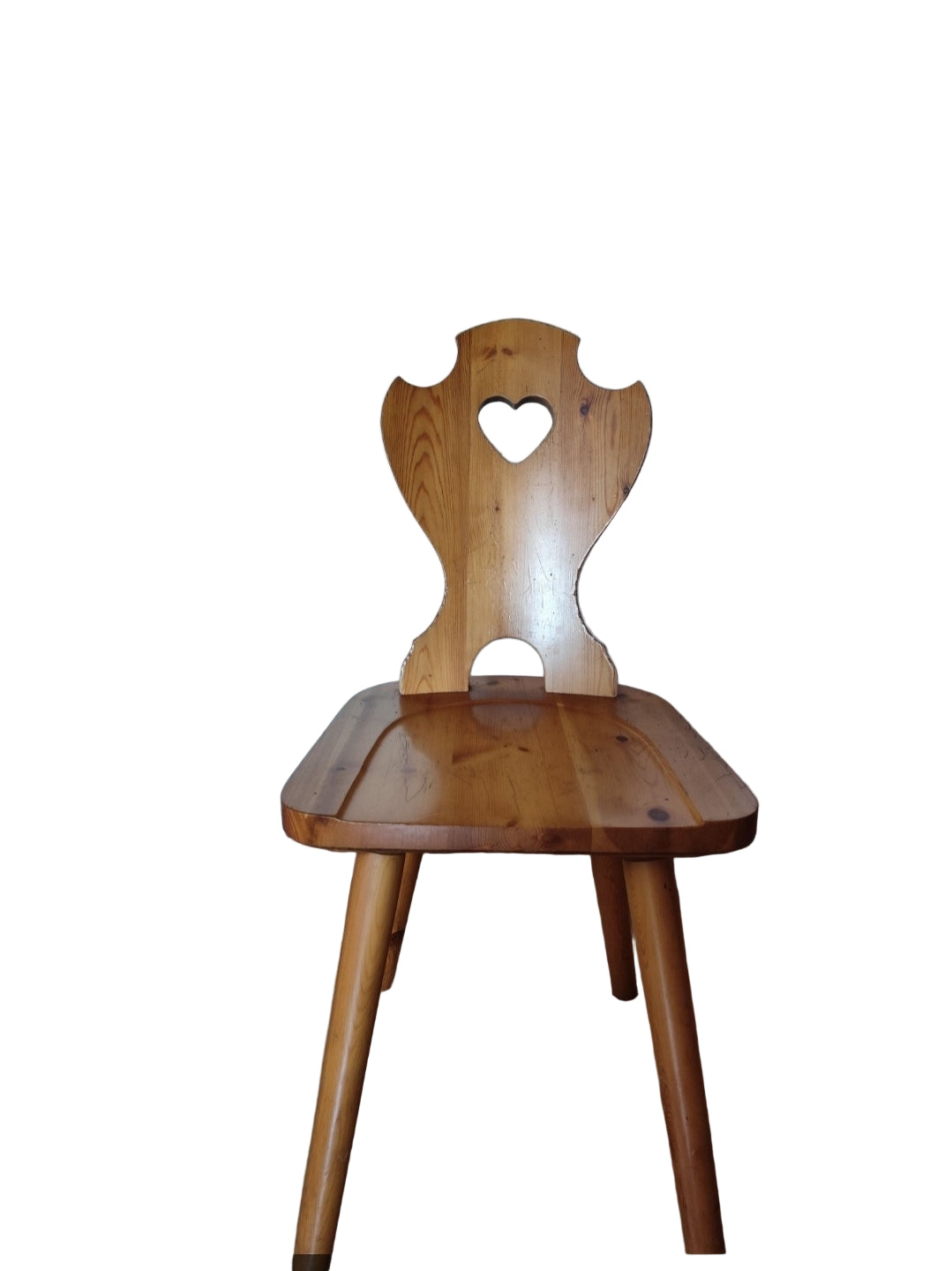 Tiroler Stuhl aus Kiefernholz, honigfarben gebeizt – Authentischer Alpenstil | Design-Event