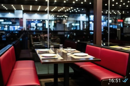 Panca Imbottita Rossa per Pub e Ristoranti Design Elegante 130cm Roma Bergamo Pavia Grosseto Aosta Biella Torino