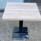 Square Table with Central Pedestal for Pub