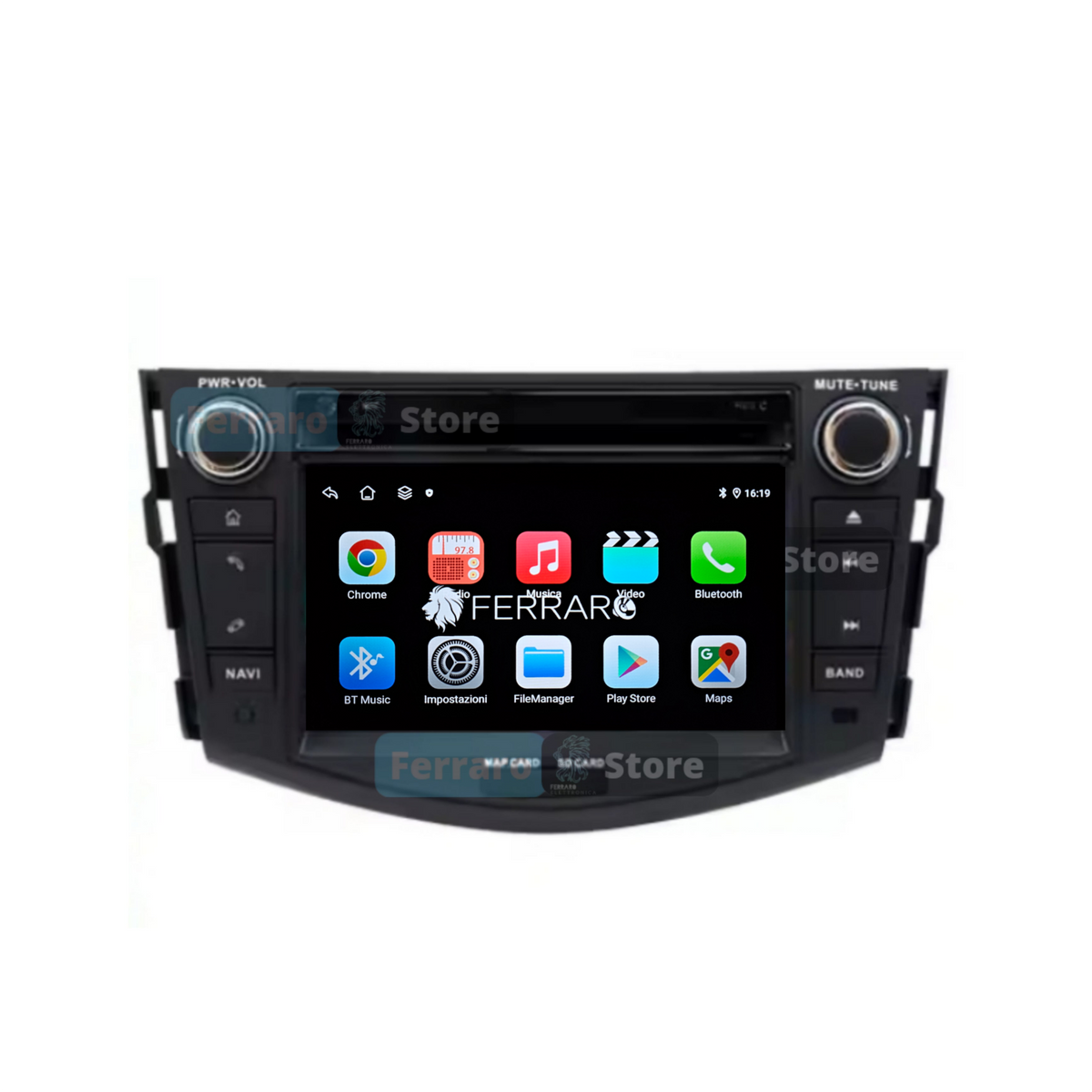 (PRENOTA) Autoradio per Toyota RAV4 7" (2006-2012) Android, Bluetooth, CarPlay, Android Auto, 4GB/8GB Ram