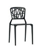Black Fiberglass Reinforced Polypropylene Chair