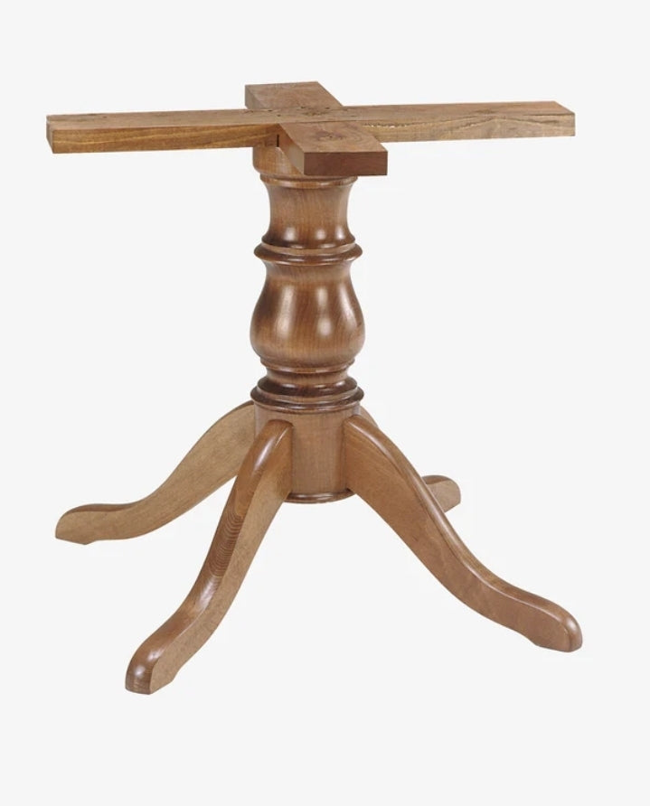 B514 - Gedrechselter Bistrotischfuß aus Holz