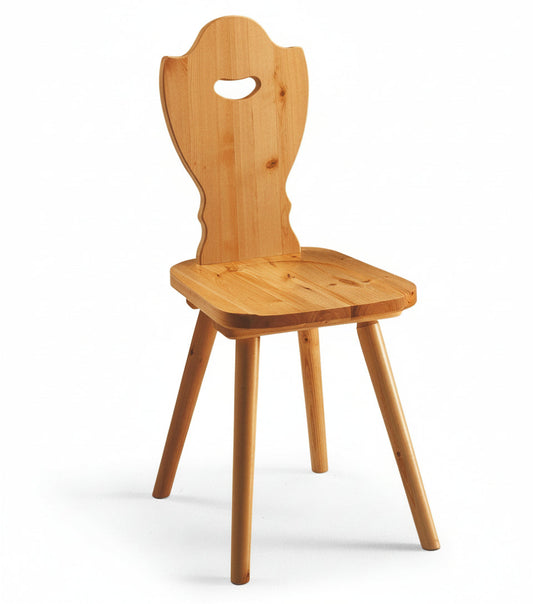 Sedia tirolese bolzano in Legno di Pino - Stile Tirolese