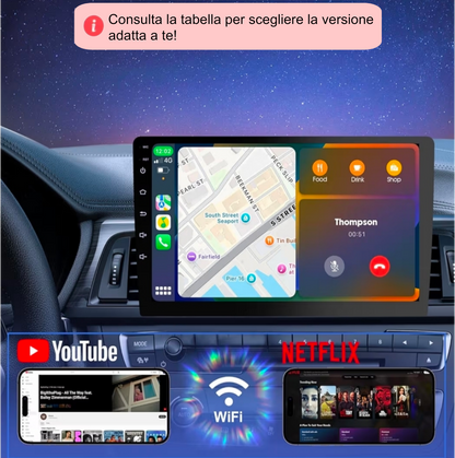 (PRENOTA) Autoradio per Mercedes ML, GL X164 9" (2005-2012) Android, Bluetooth, CarPlay,  Android Auto, 2GB/4GB/6GB/8GB Ram