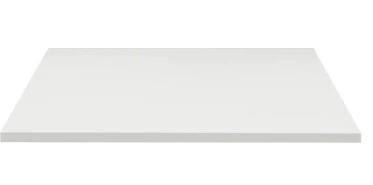Piano nobilitato melaminico bianco Bordo ABS in tinta - Spessore 22 mm mis.80x80