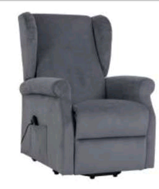 Lara Electric Recliner Armchair with Lift Function 1 Motor - Lateral Headrests and Wheels