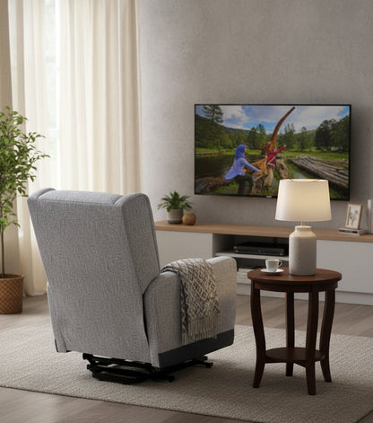 Poltrona Relax Elettrica con Alzapersona 1 Motore - Poggiatesta Laterali e Sistema Roller