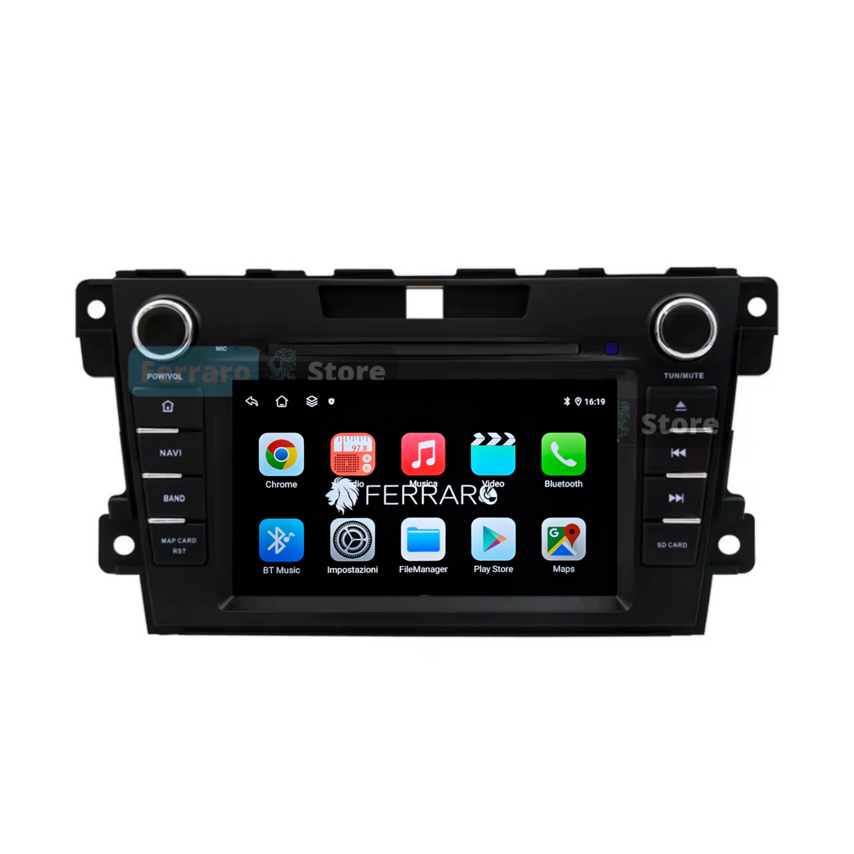 (PRENOTA) Autoradio per Mazda CX7, CX-7, CX 7 7" (2006-2012) Android, Bluetooth, CarPlay, Android Auto, 4GB/8GB Ram