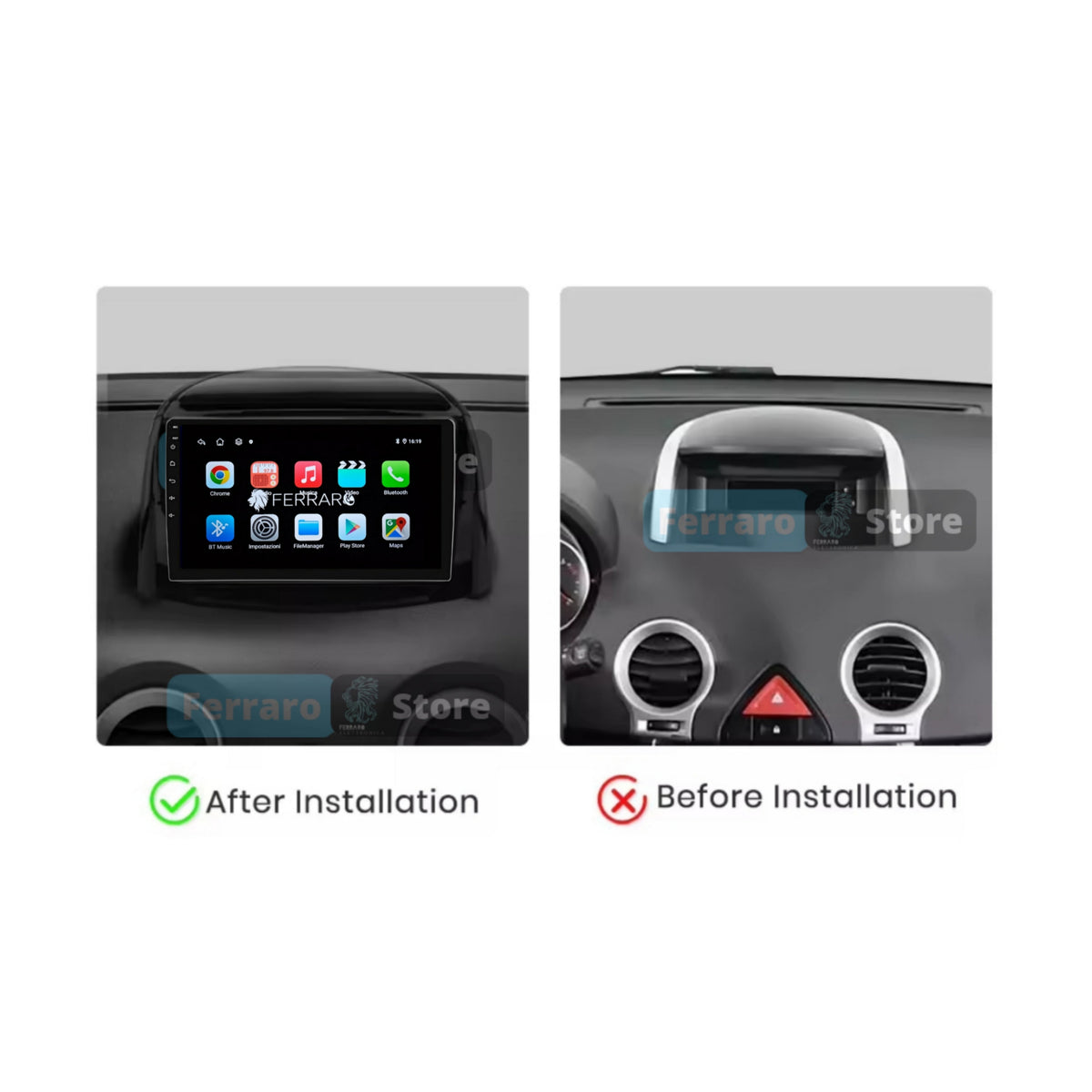 Autoradio per Renault Koleos 9" (2008-2016) Android, Bluetooth, CarPlay, Android Auto, 2GB/4GB/6GB/8GB Ram
