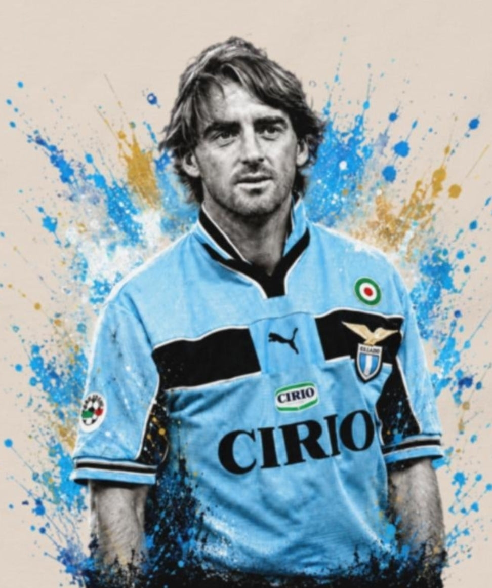 Roberto Mancini – T-Shirt Calcio Icone da Stadio | GALESPORT