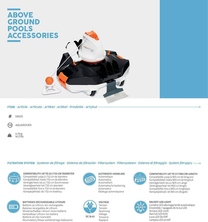 ROBOT 58622  Acquarover Bestway automatico