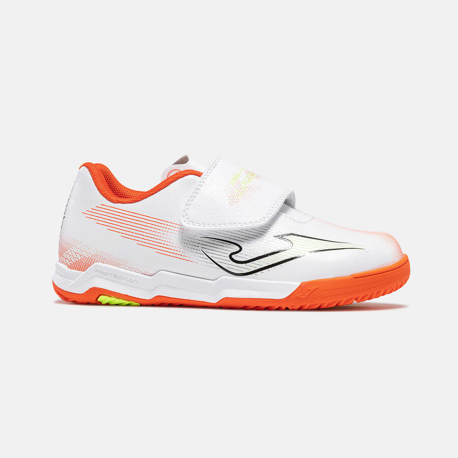Joma Supercopa 26 SCJW2602INV Scarpa Calcetto Junior Velcro Bianco - Indoor Turf