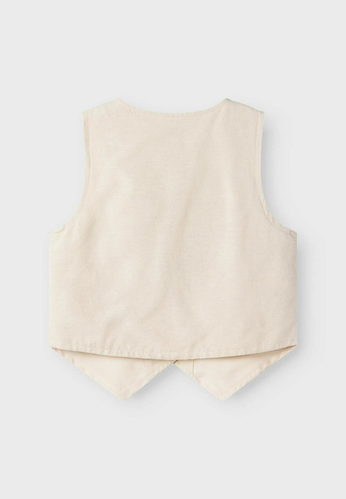 name it Gilet Cotone e Lino Bimba 13240241 Beige | 2-8 Anni PE26