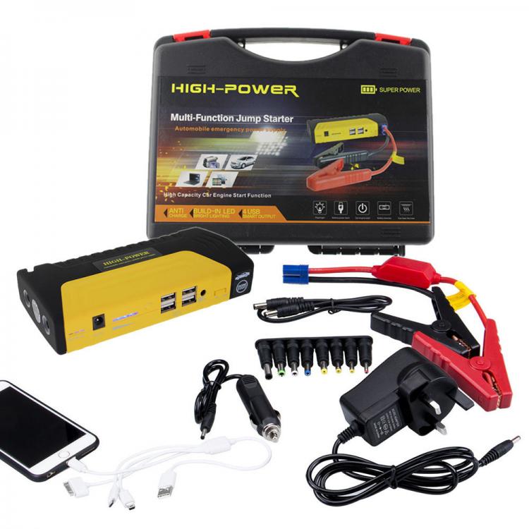 Avviatore per Auto Batteria di Emergenza Jump Starter Booster Caricabatterie 12v