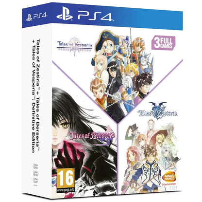 Tales Of Vesperia + Tales Of Berseria + Tales Of Zestiria PS4 Spiel EU Italienisch