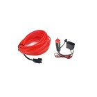 STRISCIA INTERNI LUCE AUTO FIBRA OTTICA 12V DECORAZIONE FILO 3MT ROSSO 36