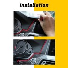 STRISCIA INTERNI LUCE AUTO FIBRA OTTICA 12V DECORAZIONE FILO 3MT ROSSO 36