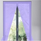 TENDA ZANZARIERA MAGNETICA MAGNETI INSETTI MOSCHE ZANZARE CASA 100X210CM VIOLA