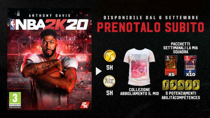 Nba 2K20 Standard Edition Ps4 Italian Video Game Eu Cover Play Station 4
