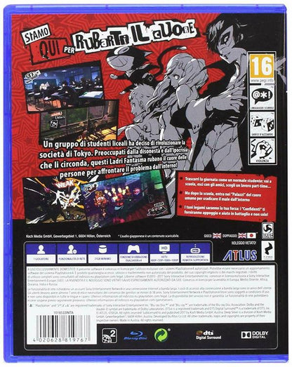 Persona 5 PS4 Spiel Playstation 4 Videospiel PAL ITA Atlus P5 Neu Versiegelt