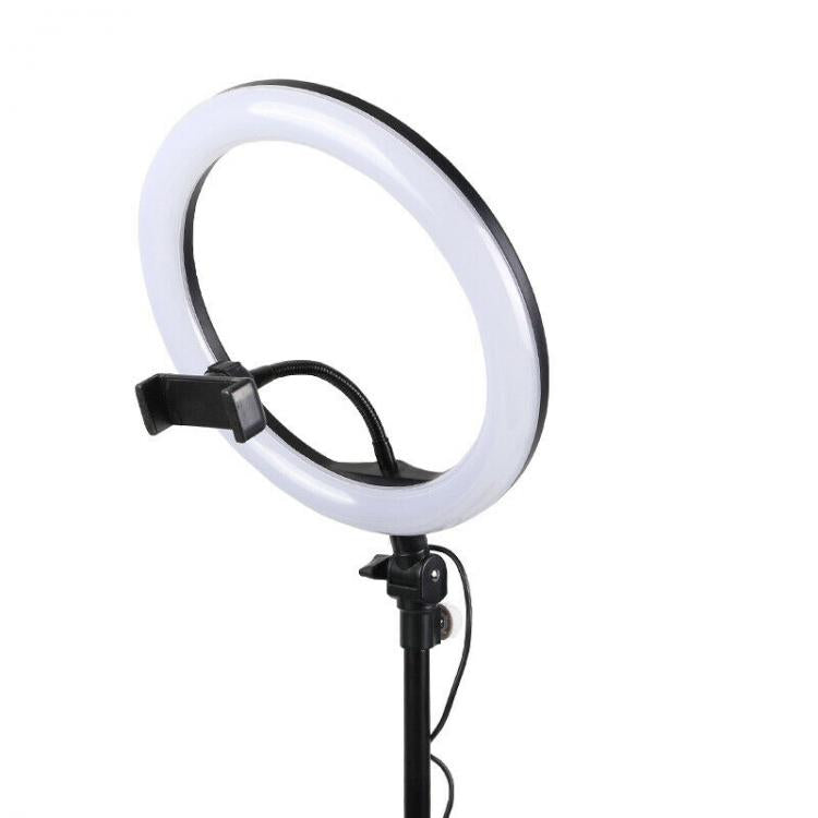Treppiedi Anello Luminoso Video Luce Led Fotografia Cellulare Selfie Trucco 26Cm