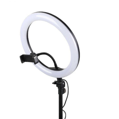 Treppiedi Anello Luminoso Video Luce Led Fotografia Cellulare Selfie Trucco 26Cm