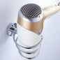 Wall-Mounted Hair Dryer Holder Spiral Steel Bathroom Accessories