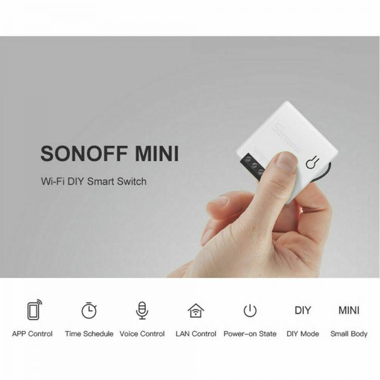 Sonoff 2 Stück Mini R2 Smart Switch DIY WLAN-Schalter Google Alexa