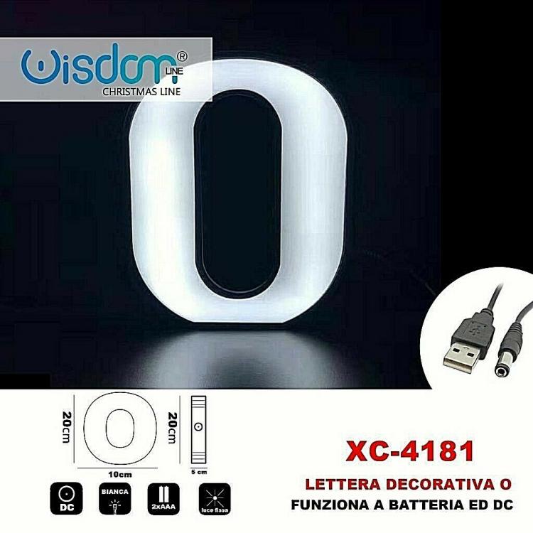 Number 0 LED Decorative Light Up Battery Operated Christmas for Decorations White Light