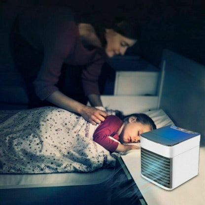 Mini-Klimaanlage, tragbarer Tischventilator, Wasserkühler mit Eis