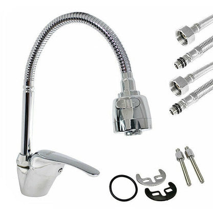 Rubinetto Canna Alta Flessibile Miscelatore Lavello Cucina Doccetta Bari 52934