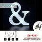 Letter & LED Decorative Christmas Battery-Operated Light for Decorations White Light