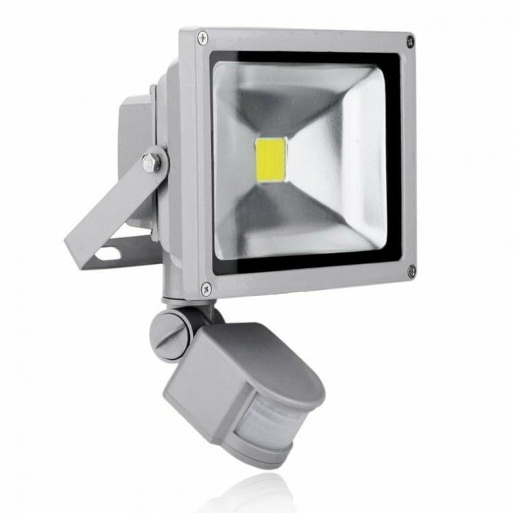 Faro Led 30W Da Esterno Faretto Con Sensore Movimento E Crepuscolare Luce Fredda