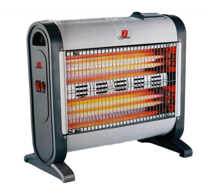 Quarz-Halogenheizer 4 Elemente 1600W Haus Büro + Ventilator und Luftbefeuchter