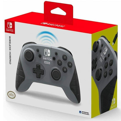 Hori Horipad Wireless (Grau) Kabelloser Controller Offiziell Nintendo Switch