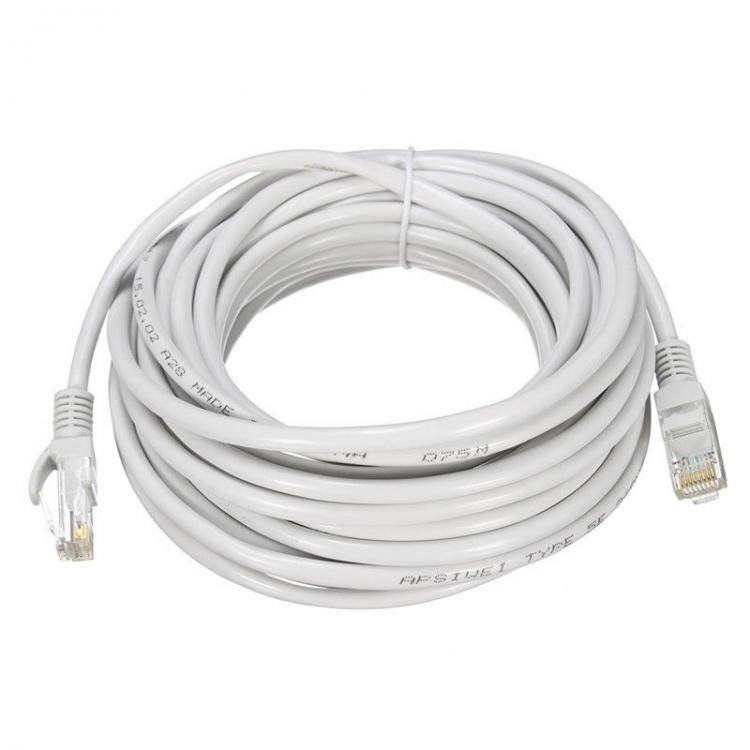CAVO ETHERNET DI RETE LAN INTERNET RJ45 CAT5 20 METRI MODEM ROUTER FILO COMPUTER