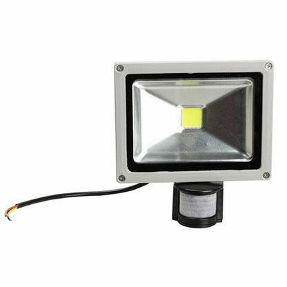 Faro Led 30W Da Esterno Faretto Con Sensore Movimento E Crepuscolare Luce Fredda