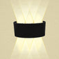 BLACK LED WALL SCONCE 18W WARM LIGHT 3000K INDOOR/OUTDOOR UP&DOWN WATERPROOF