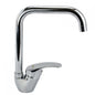 Kitchen Faucet Sink Mixer High Square Spout in Chromed Brass 69204
