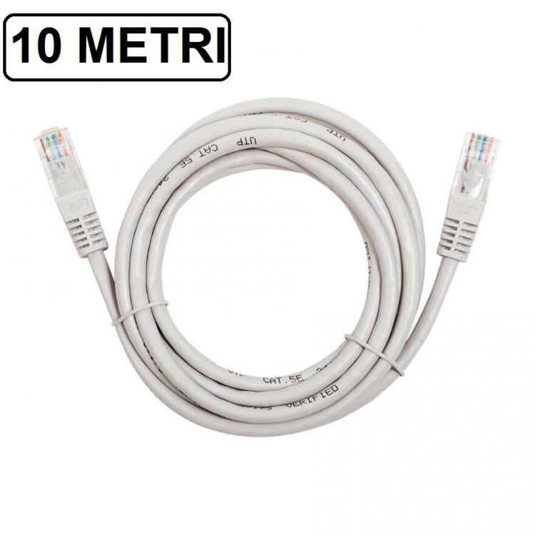ETHERNET NETWORK LAN INTERNET CABLE RJ45 CAT5 10METERS MODEM ROUTER WIRE COMPUTER