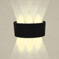 BLACK LED WALL SCONCE 18W NATURAL LIGHT 4000K OUTDOOR UP&DOWN WATERPROOF