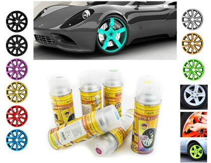 Vernice Removibile Bomboletta Spray 400Ml/ Pellicola/Wrapping Cerchi Auto Bianco