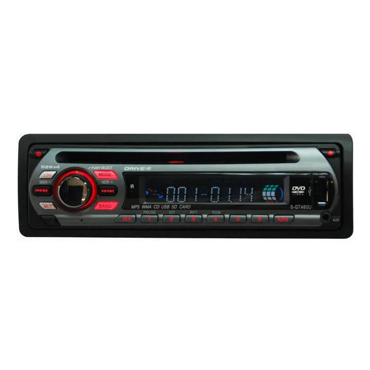 Autoradio CD/DVD-Player Bluetooth SD USB AUX 52Wx4 Abnehmbares Bedienteil