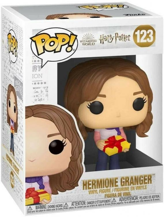 Funko Pop! Harry Potter – (123) Hermione Granger Holiday mit Geschenk Vinylfigur