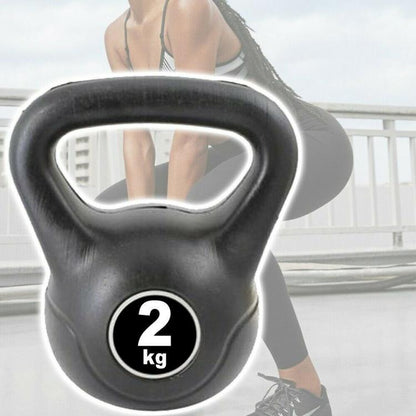 Kettlebell Manubrio Peso Pesi Pvc Ghisa Ghiria Palestra Crossfit Fitness Mma 2Kg