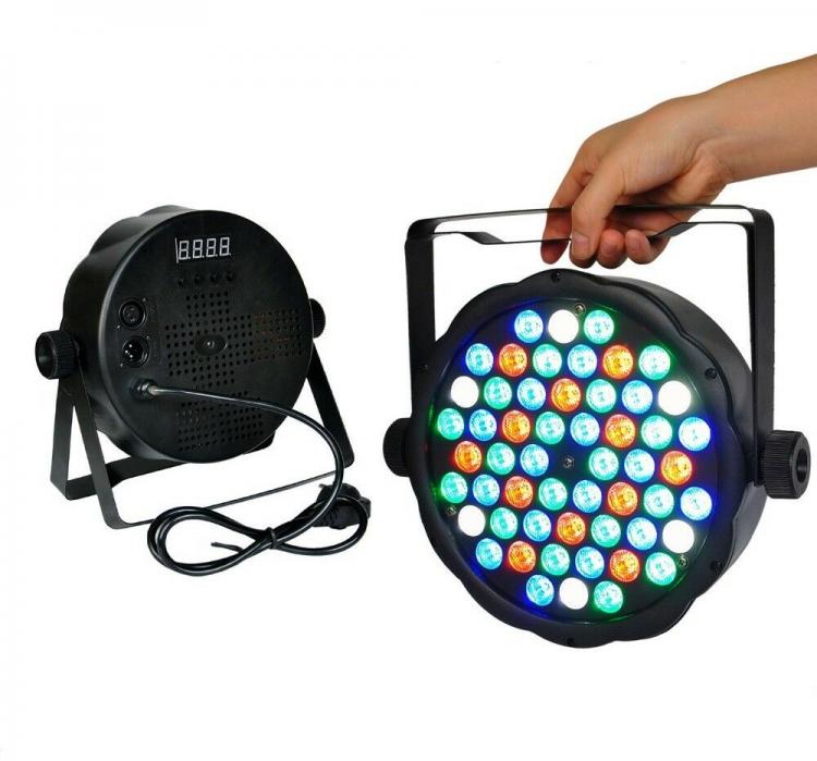 RGB-PAR-Strahler 54 LEDs hohe Helligkeit DMX 512 Stroboskop Wash programmierbar Diskothek