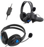 XL Gaming Headset Compatible with Playstation 4 PS4 - PC Headphone with Microphone HSB