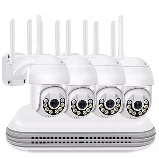 Wireless NVR 4-Channel 4 PTZ Motorized Wi-Fi Surveillance Camera Kit