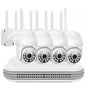 Wireless NVR 4-Channel 4 PTZ Motorized Wi-Fi Surveillance Camera Kit