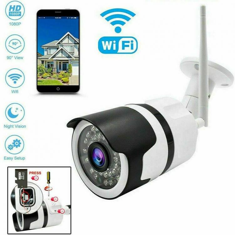 IP-Kamera HD Wireless IR-LED Infrarot IP-Cam TF 36 LEDs Außen WLAN